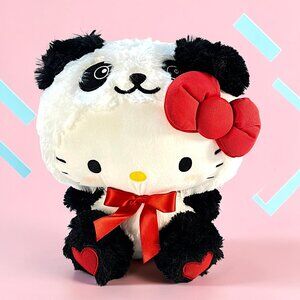 Sanrio Hello Kitty Panda Suit 11 Valentine Heart 2019 Plush Stuffed 10" Tall NWT